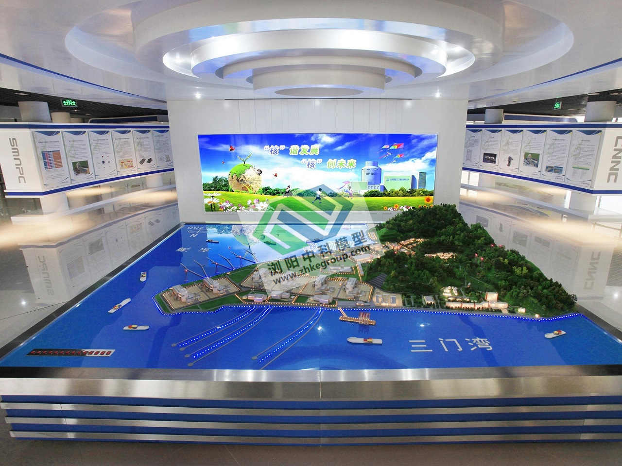 核電展廳廠(chǎng)區沙盤(pán)模型