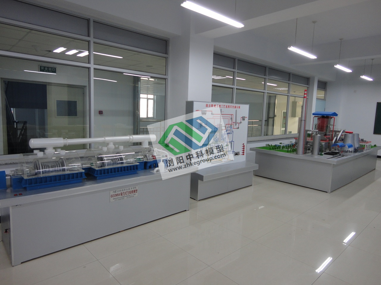 內蒙古機電院電廠(chǎng)熱能電力實(shí)訓室模型