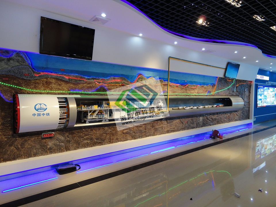 隧道盾構機施工模型